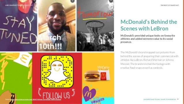 McDonalds Snapchat