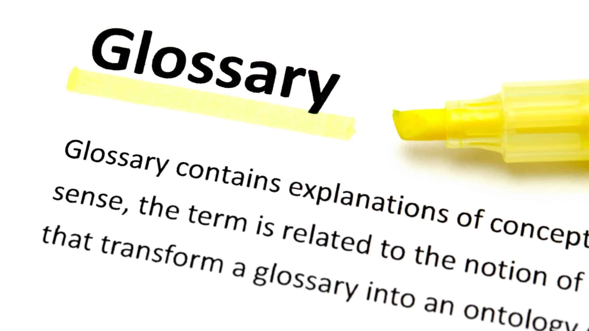 glossary research
