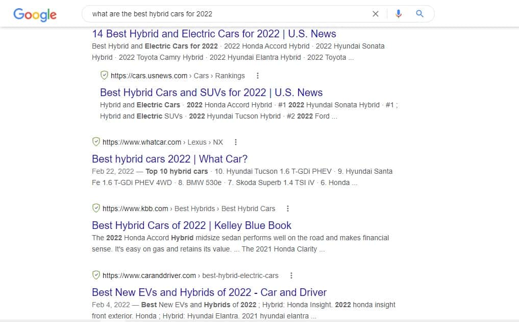 best hybrid cars blogging